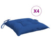Vidaxl Pallet Cushions 4 ST 50x50x7 cm tessuto blu blu