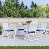 Cojines de paleta Vidaxl 4 ST 50X50X7 CM Oxford Fabric Blue