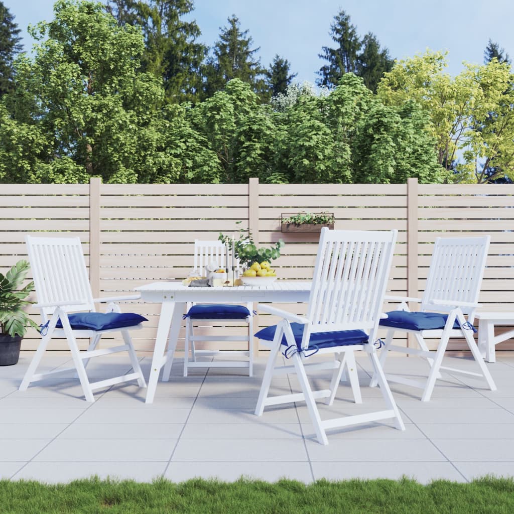 Vidaxl Pallet Cushions 4 ST 50x50x7 cm tessuto blu blu