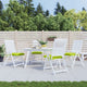 Vidaxl cuscini da pallet 4 St 50x50x7 cm tessuto oxford verde brillante