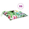 Cuscini da sedia Vidaxl 6 ST 50x50x7 cm tessuto multilorato