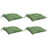 Cojines de silla Vidaxl 4 PCS Patrón de hoja de 50x50x7 CM Tecning