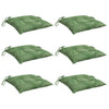 Cojines de silla Vidaxl 6 PCS Patrón de hoja de 50x50x7 CM Tecning