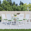 Cojines de silla Vidaxl 6 PCS Patrón de hoja de 50x50x7 CM Tecning