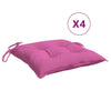 Cojines de silla Vidaxl 4 st 50x50x7 cm oxford tela rosa
