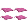 Cojines de silla Vidaxl 4 st 50x50x7 cm oxford tela rosa
