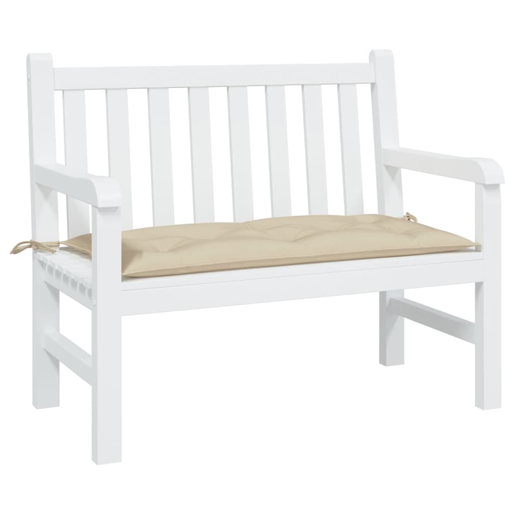 Vidaxl Garden Banch Cushion 100x50x7 cm Tessuto oxford beige