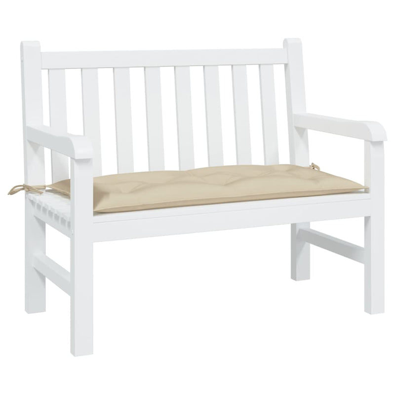 Vidaxl Garden Banch Cushion 100x50x7 cm Tessuto oxford beige