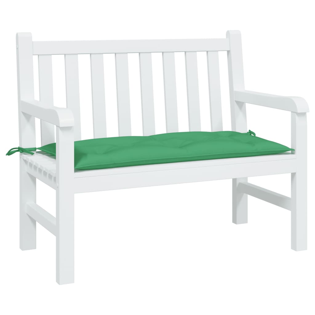 VidaXL cojín para banco de jardín 100x50x7 cm tela oxford verde