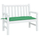 VidaXL cojín para banco de jardín 100x50x7 cm tela oxford verde