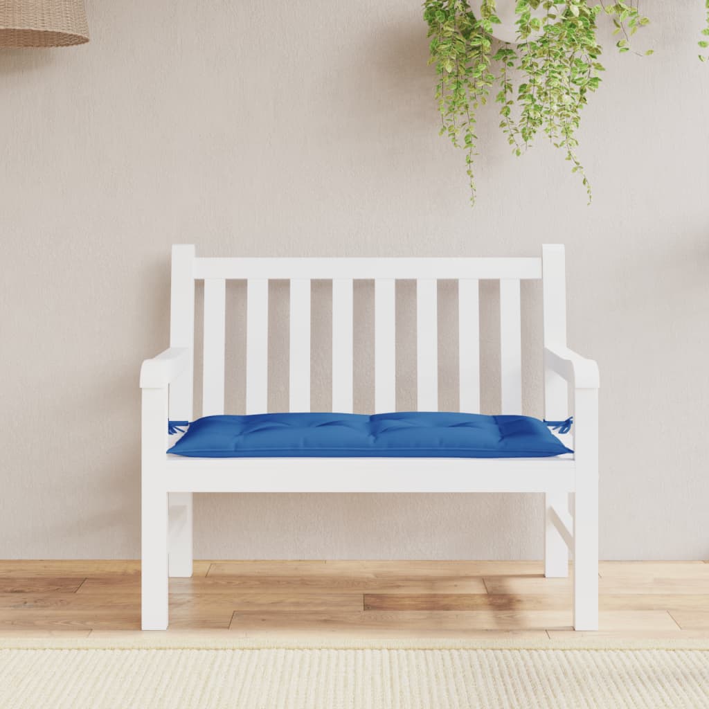 Vidaxl Garden Bench Cushion 100x50x7 cm tessuto blu blu blu