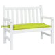 Vidaxl Garden Bench Cushion 100x50x7 CM Oxford Fabric Clear Verde
