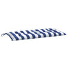 Vidaxl Garden Bench Cushion 100x50x7 CM Fabrica blanca y azul