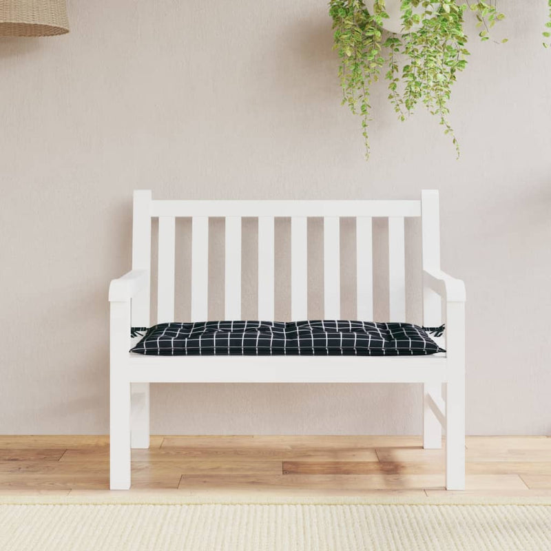 Vidaxl Garden Banch Cushion 180x50x7 cm Tessuto in tessuto Oxford Modello nero