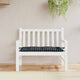 Vidaxl Garden Banch Cushion 180x50x7 cm Tessuto in tessuto Oxford Modello nero
