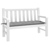 Vidaxl Garden Bench Cushion 120x50x7 cm tessuto Oxford grigio