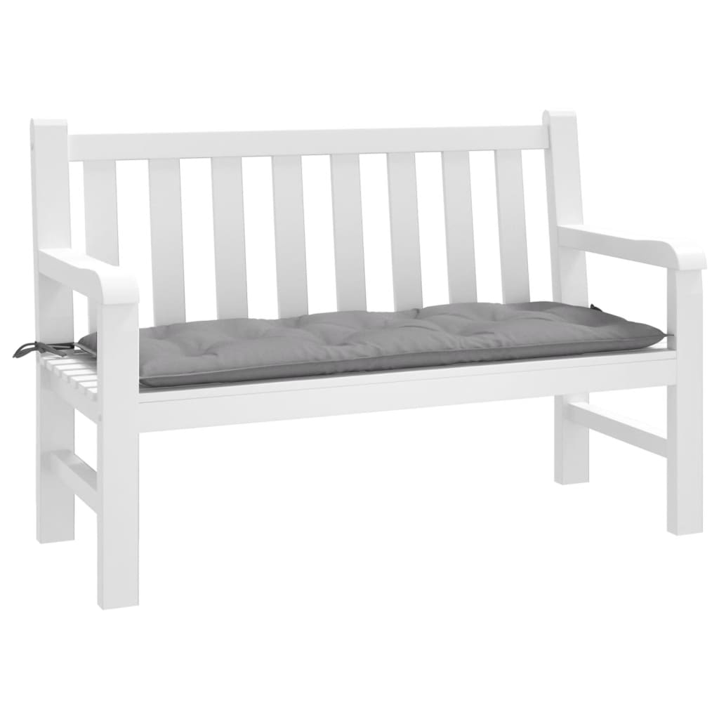 Vidaxl Garden Bench Cushion 120x50x7 cm tessuto Oxford grigio