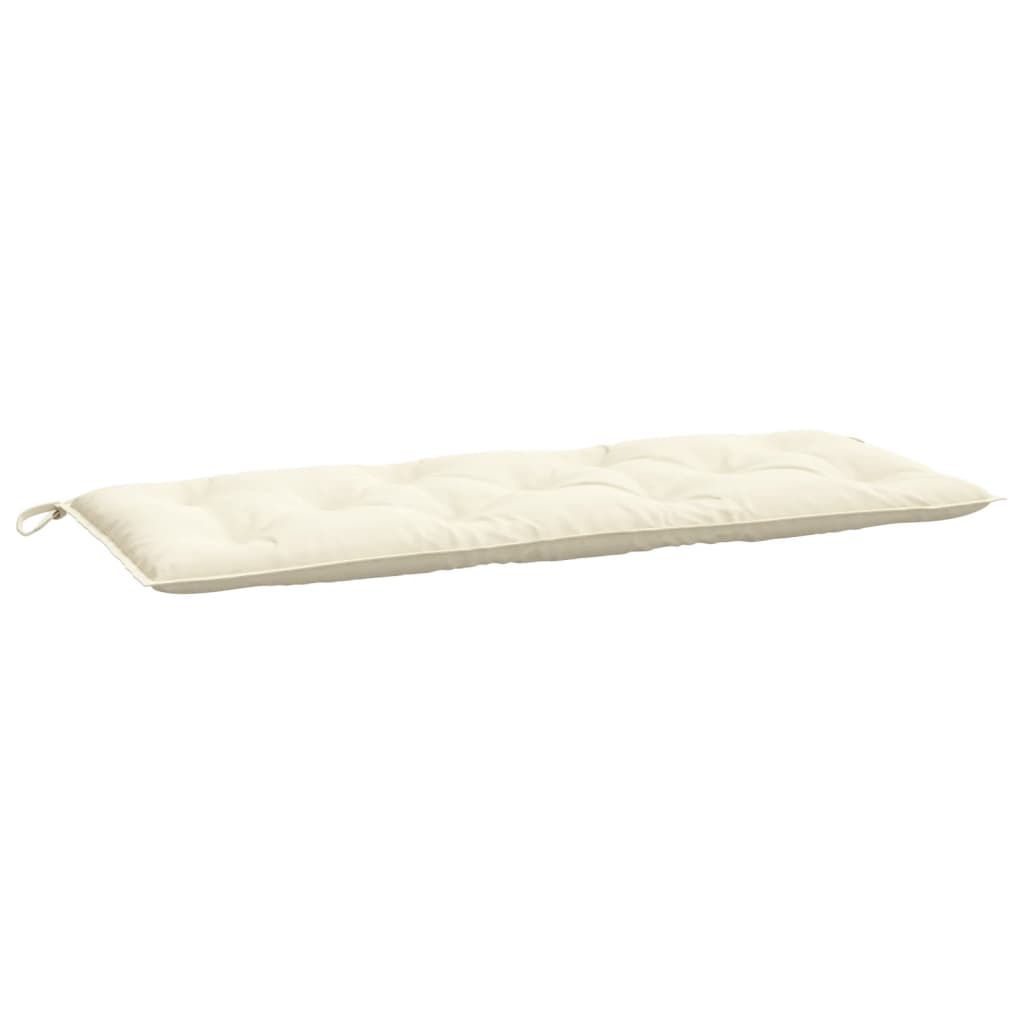 Cuscino per panca da giardino Vidaxx 120x50x7 cm in tessuto oxford color crema