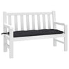 Vidaxl Garden Bench Cushion 120x50x7 CM Oxford Fabric Negro