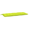 Vidaxl Garden Banch Cushion 120x50x7 cm tessuto oxford verde chiaro