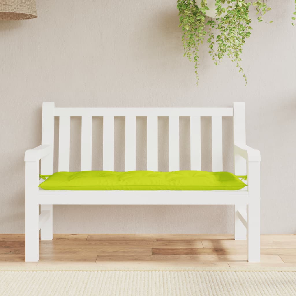 Vidaxl Garden Banch Cushion 120x50x7 cm tessuto oxford verde chiaro