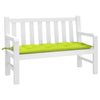 Vidaxl Garden Banch Cushion 120x50x7 cm tessuto oxford verde chiaro
