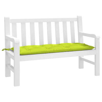 Vidaxl Garden Bench Cushion 120x50x7 CM Oxford Fabric Clear Verde