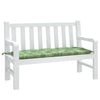 Vidaxl Garden Banch Cushion Leaf Pattern 120x50x7 cm tessuto