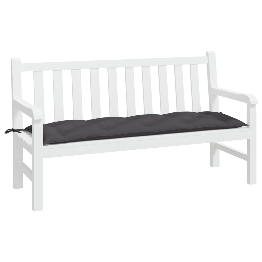 Vidaxl Garden Banch Cushion 150x50x7 cm tessuto oxford antracite -lorato