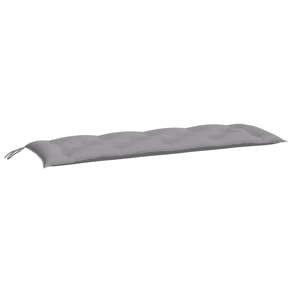Vidaxl Garden Bench Cushion 150x50x7 cm tessuto Oxford grigio