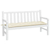 Cuscino per panca da giardino Vidaxx 150x50x7 cm in tessuto oxford color crema