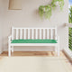 VidaXL cojín para banco de jardín 150x50x7 cm tela oxford verde