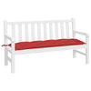 Vidaxl Garden Banch Cushion 150x50x7 cm tessuto Oxford rosso