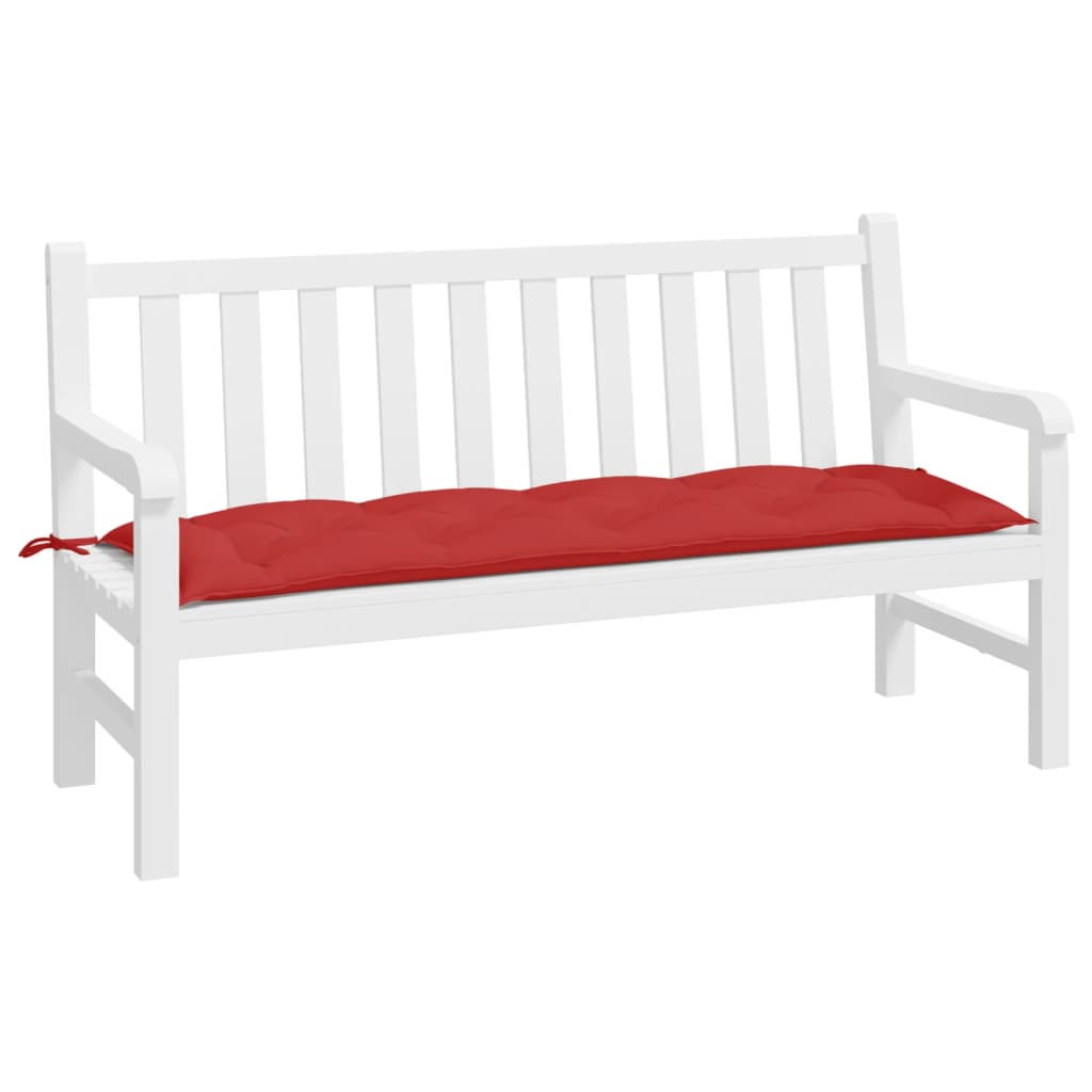 Vidaxl Garden Banch Cushion 150x50x7 cm tessuto Oxford rosso