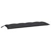 Vidaxl Garden Bench Cushion 150x50x7 cm tessuto oxford nero