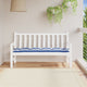 Vidaxl Garden Banch Cushion 150x50x7cm tessuto bianco e blu a strisce