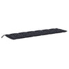 Vidaxl Garden Bench Cushion 150x50x7 CM Oxford Fabric Patrón de diamante Negro