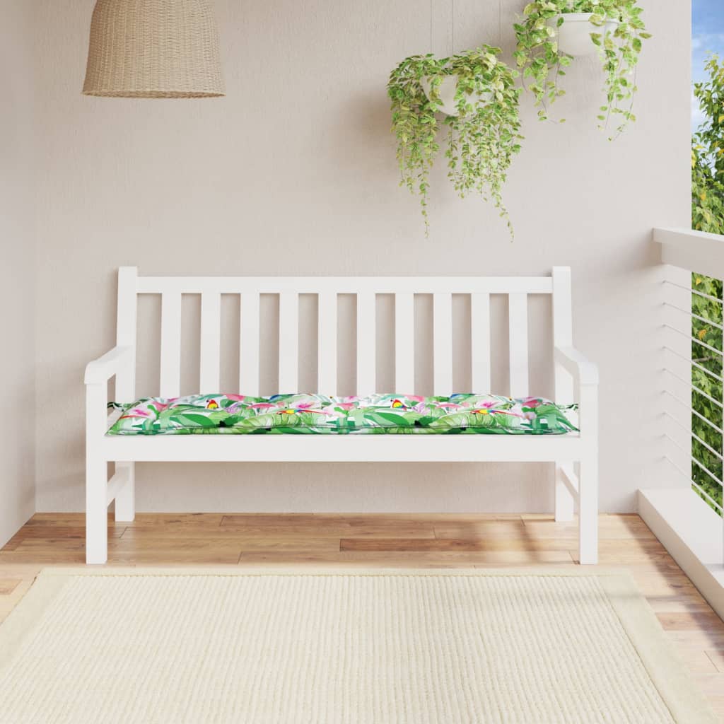 Vidaxl Garden Banch Cushion 150x50x7 cm Fabric oxford multi -colorato