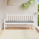 Vidaxx cojín para banco de jardín 180x50x7 cm tela oxford gris