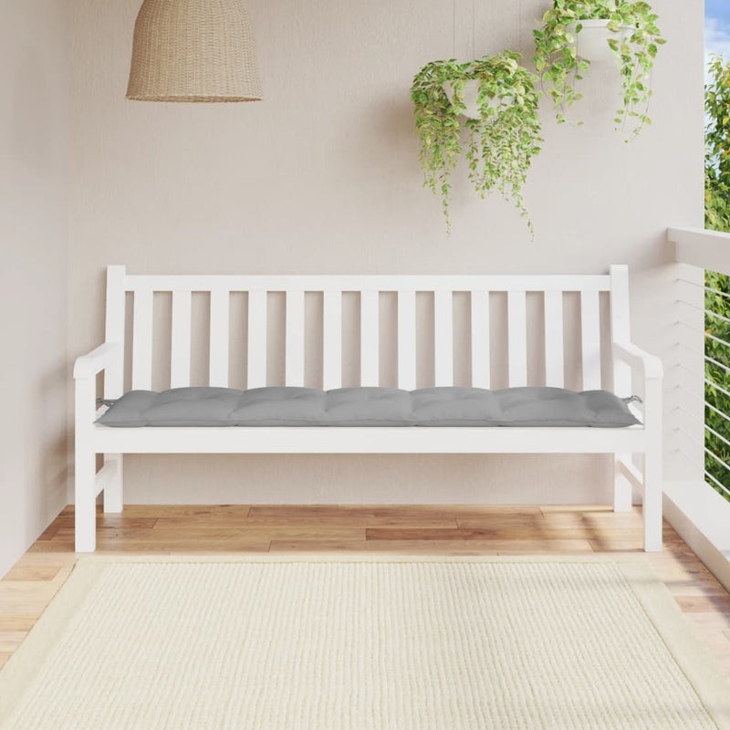 Vidaxl tuinbankkussen 180x50x7 cm oxford stof grijs