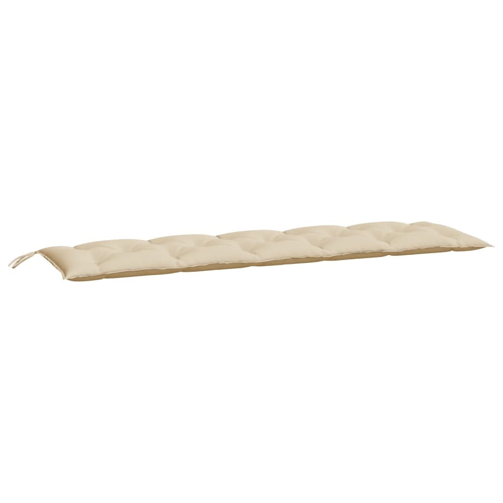 VidaXL cojín para banco de jardín 180x50x7 cm tela oxford beige