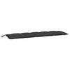 Vidaxl Garden Bench Cushion 180x50x7 CM Oxford Fabric Negro