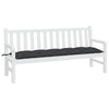 Vidaxl Garden Banch Cushion 180x50x7 cm tessuto oxford nero