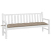 Cuscino per panca da giardino Vidaxx 180x50x7 cm in tessuto oxford tortora