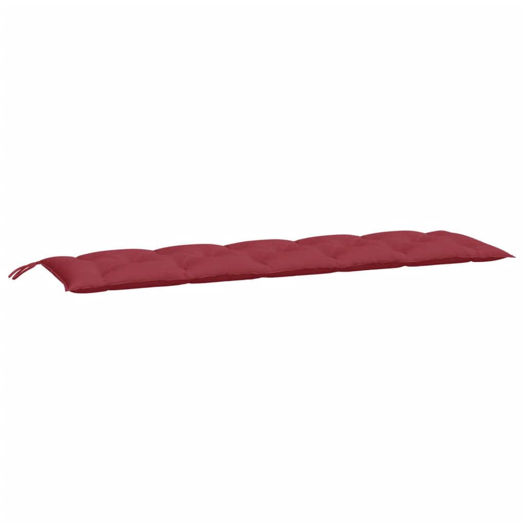 Vidaxl Garden Bench Cushion 180x50x7 CM Oxford Fabric Wine Red