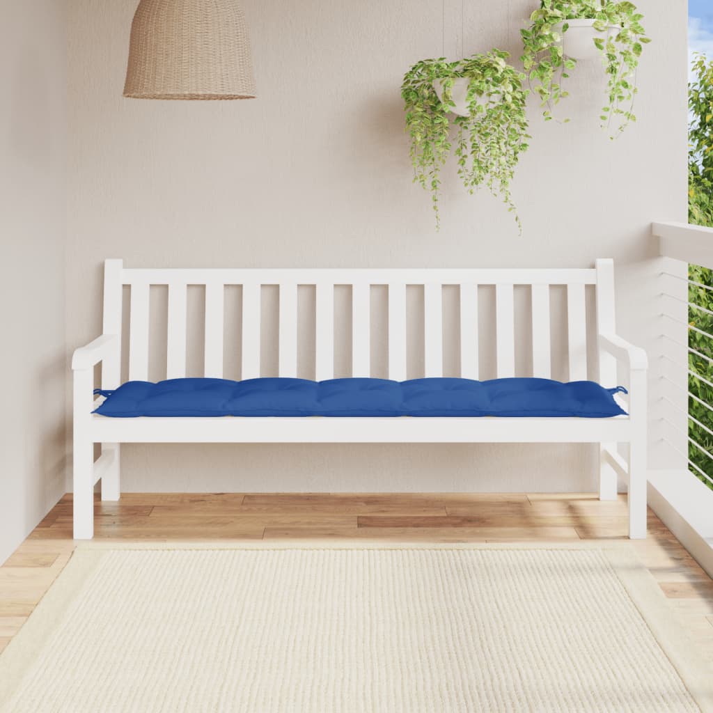 Vidaxl Garden Bench Cushion 180x50x7 cm tessuto oxford blu reale