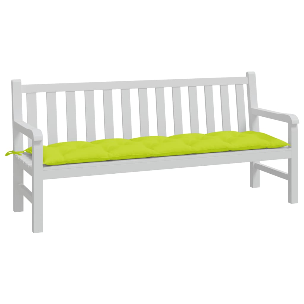 Cuscino per panca da giardino VidaXL 180x50x7 cm in tessuto oxford verde brillante