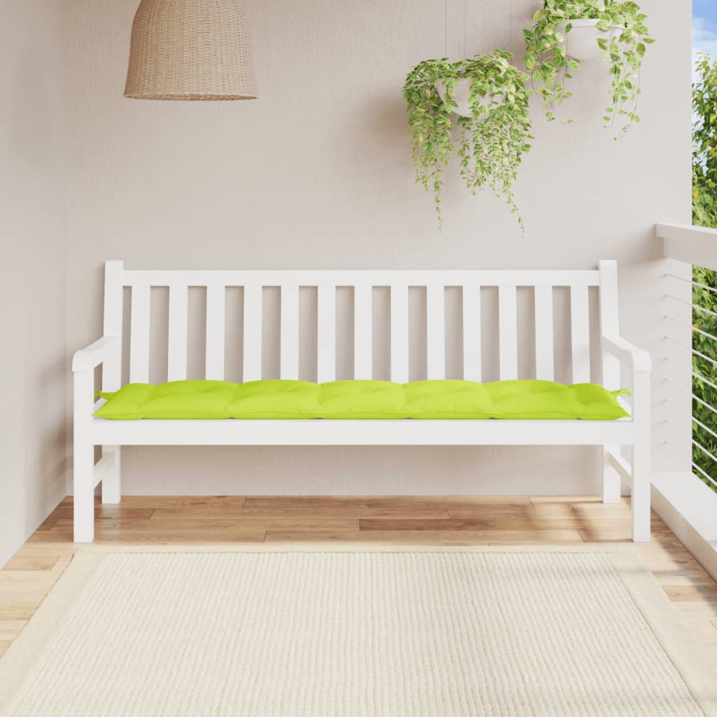 Cuscino per panca da giardino VidaXL 180x50x7 cm in tessuto oxford verde brillante