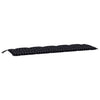 Vidaxl Garden Banch Cushion 180x50x7 cm Tessuto in tessuto Oxford Modello nero