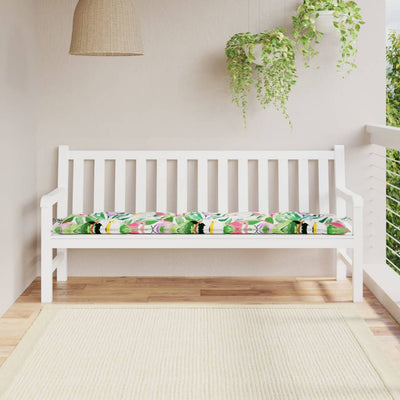 Vidaxl Garden Banch Cushion 180x50x7 cm Fabric oxford multi -colorato